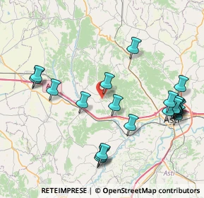 Mappa Via Monale, 14013 Castellero AT, Italia (9.175)