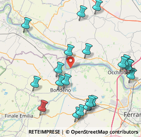 Mappa SP19, 44012 Bondeno FE, Italia (9.7175)