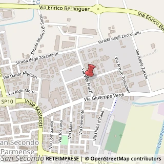 Mappa Via Vito Frazzi, 7, 43017 San Secondo Parmense, Parma (Emilia Romagna)