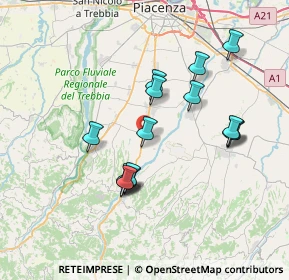 Mappa Via Dell Industria, 29020 Vigolzone PC, Italia (6.72133)