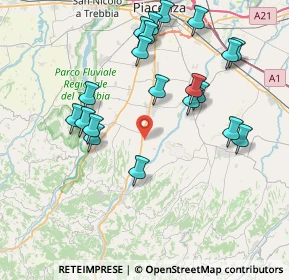 Mappa Via Dell Industria, 29020 Vigolzone PC, Italia (8.289)