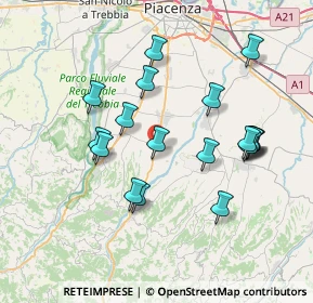 Mappa Via Dell Industria, 29020 Vigolzone PC, Italia (7.20056)