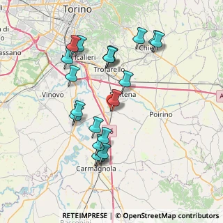 Mappa Via Artemisia Gentileschi, 10029 Villastellone TO, Italia (7.5755)