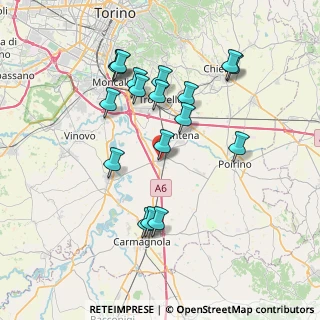 Mappa Via Giuseppe Mazzini, 10029 Villastellone TO, Italia (7.45444)
