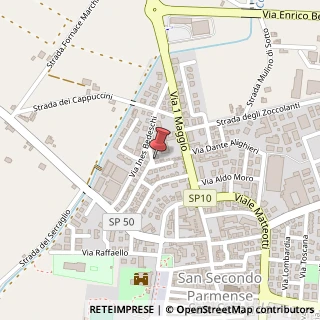 Mappa Via Faraboli Giovanni,  33, 43017 San Secondo Parmense, Parma (Emilia Romagna)