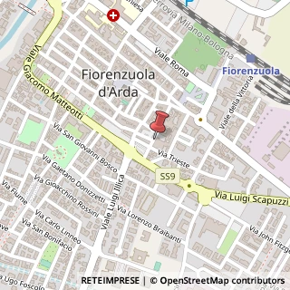 Mappa Via Risorgimento, 29, 29017 Fiorenzuola d'Arda, Piacenza (Emilia Romagna)