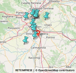 Mappa Frazione Tetti Faule, 10029 Villastellone TO, Italia (12.355)