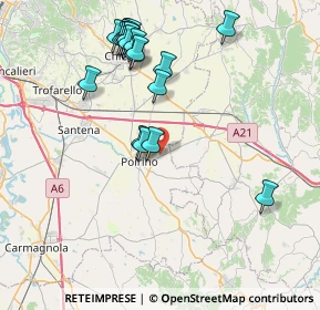 Mappa SS 29 Racc, 10046 Poirino TO, Italia (8.5525)