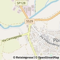 Mapa Poirino