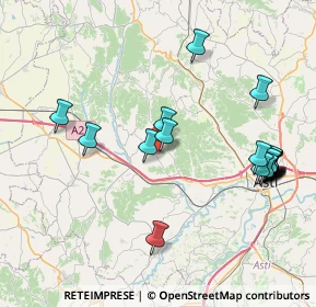 Mappa Via Borsarelli, 14013 Castellero AT, Italia (9.0055)