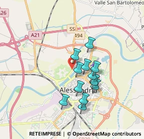 Mappa Via Pavia, 15100 Alessandria AL, Italia (1.40917)