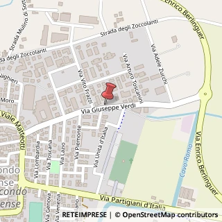 Mappa Via Giuseppe Verdi, 47, 43017 San Secondo Parmense, Parma (Emilia Romagna)