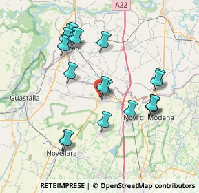 Mappa Via R, 42046 Reggiolo RE, Italia (7.51053)