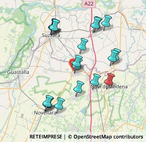 Mappa Via R, 42046 Reggiolo RE, Italia (7.76526)