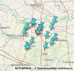 Mappa Via R, 42046 Reggiolo RE, Italia (10.16706)