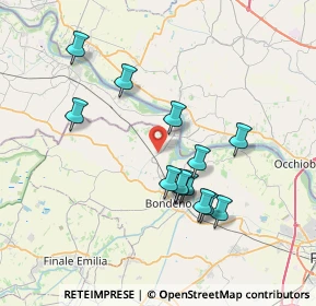 Mappa Via Copernico, 44012 Bondeno FE, Italia (6.79308)