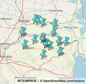 Mappa Via Seminiato, 44034 Copparo FE, Italia (10.748)