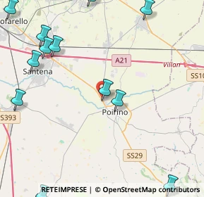 Mappa Strada Regionale, 10046 Poirino TO, Italia (7.1235)