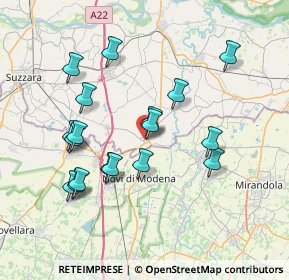 Mappa Viale Virgilio, 46024 Moglia MN, Italia (7.25278)