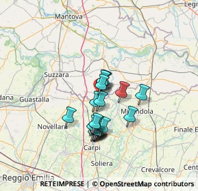 Mappa Via Marzabotto, 46024 Moglia MN, Italia (10.221)