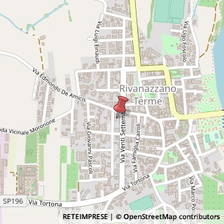 Mappa Via Edmondo de Amicis, 3, 27055 Rivanazzano Terme, Pavia (Lombardia)