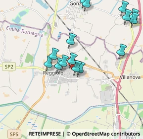 Mappa Viale Johann Sebastian Bach, 42046 Reggiolo RE, Italia (2.07867)
