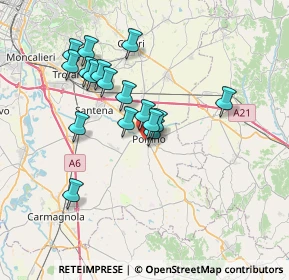 Mappa 10046 Poirino TO, Italia (6.37353)