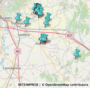 Mappa Cascina Sant'Antonio, 10046 Poirino TO, Italia (8.7665)