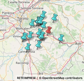 Mappa Cascina Sant'Antonio, 10046 Poirino TO, Italia (10.231)