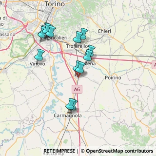 Mappa Largo Stazione, 10029 Villastellone TO, Italia (7.55214)