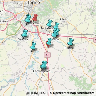 Mappa Largo Stazione, 10029 Villastellone TO, Italia (7.45947)