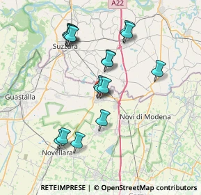 Mappa Via Spagna, 42046 Reggiolo RE, Italia (6.89125)