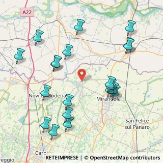 Mappa Via Galavotti, 41033 Concordia sulla Secchia MO, Italia (9.4565)