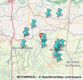 Mappa Via Galavotti, 41033 Concordia sulla Secchia MO, Italia (6.89)