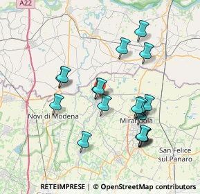 Mappa Via Galavotti, 41033 Concordia sulla Secchia MO, Italia (7.12105)