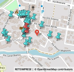 Mappa Via Vinicio Migliorini, 44026 Mesola FE, Italia (0.125)