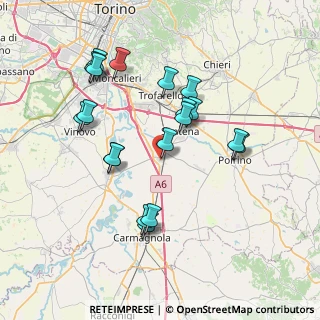 Mappa Via Conte Cerutti, 10029 Villastellone TO, Italia (7.37789)