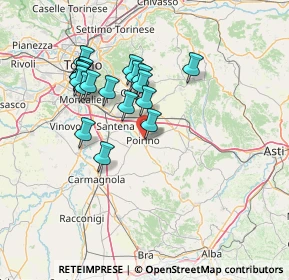 Mappa Via Eugenia Burzio, 10046 Poirino TO, Italia (13.293)