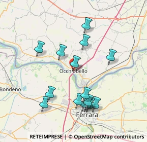 Mappa Via Giuseppe Verdi, 45030 Occhiobello RO, Italia (7.612)