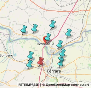 Mappa Via Giuseppe Verdi, 45030 Occhiobello RO, Italia (7.04583)