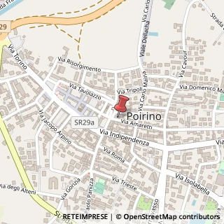 Mappa Via Amaretti, 1, 10046 Poirino, Torino (Piemonte)