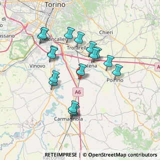 Mappa Via Borgonuovo, 10029 Villastellone TO, Italia (7.10765)