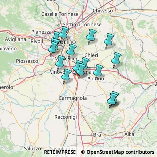Mappa Via Borgonuovo, 10029 Villastellone TO, Italia (12.47118)