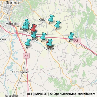 Mappa Via Amaretti, 10046 Poirino TO, Italia (6.72688)