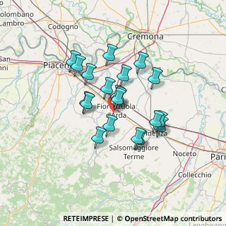 Mappa Via Guglielmo da Saliceto, 29017 Fiorenzuola d'Arda PC, Italia (10.6885)