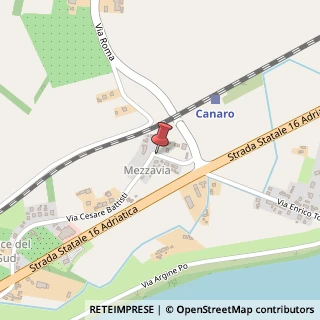 Mappa Via Enrico Toti,  50, 45034 Canaro, Rovigo (Veneto)