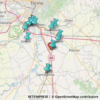 Mappa Via Zappata, 10029 Villastellone TO, Italia (7.52933)