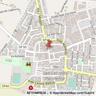 Mappa Piazza Martiri della Libertà, 7, 43017 San Secondo Parmense, Parma (Emilia Romagna)