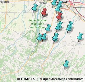 Mappa Via Giuseppe Mazzini, 29029 Rivergaro PC, Italia (8.288)