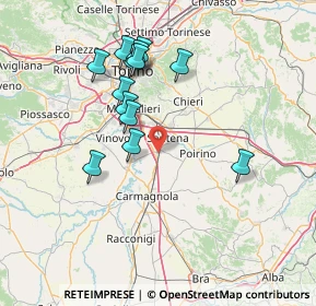 Mappa Via Cossolo, 10029 Villastellone TO, Italia (14.00385)